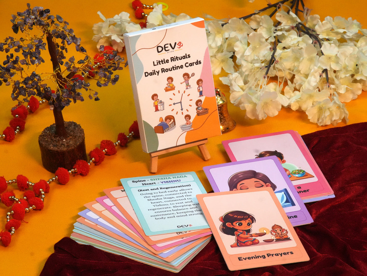 Little Rituals Daily Routine, Non Tearable, High Quality, Kids Memory Card Learning, Pack of 18 cards
