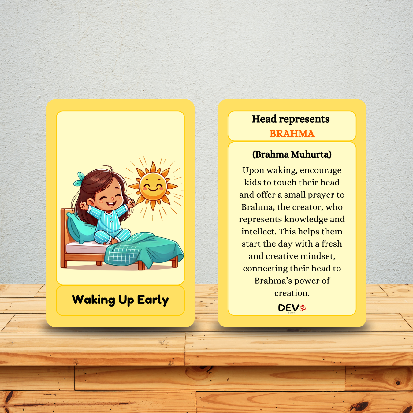 Little Rituals Daily Routine, Non Tearable, High Quality, Kids Memory Card Learning, Pack of 18 cards