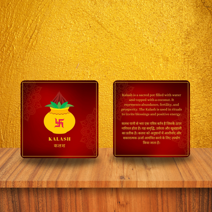 Hinduism Symbol Flash Cards, Non Tearable, High Quality, Kids Memory Card Learning, Pack of 20 cards