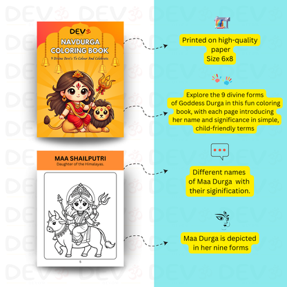 Navdurga Coloring Book – A Divine Journey for Kids
