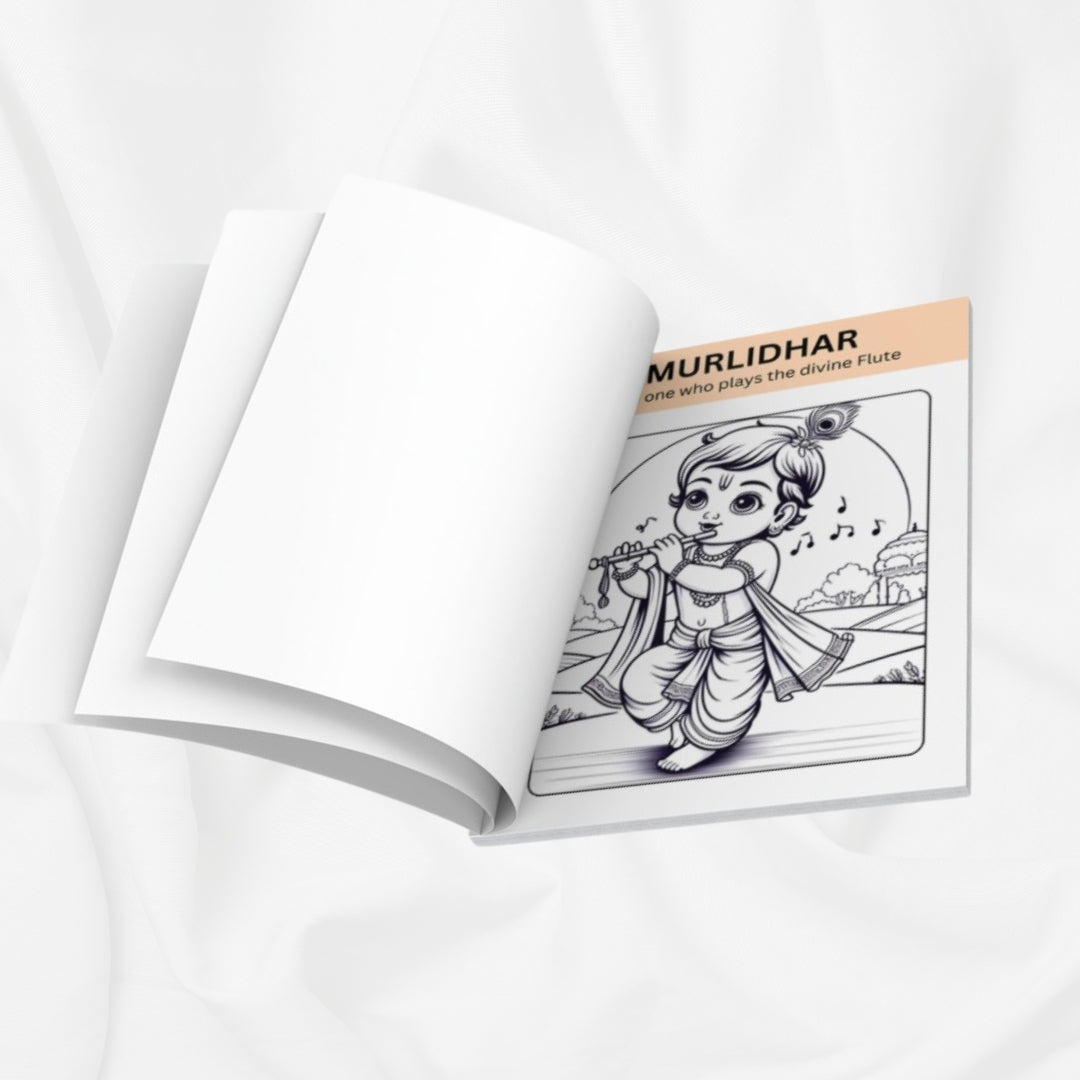 Shri Krishna Colouring Book for Kids - 21 Names of Krishna