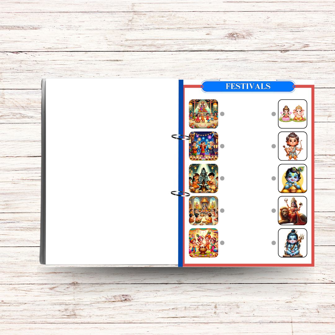 Hindu Mythology Activity Tracing Folder for Kids