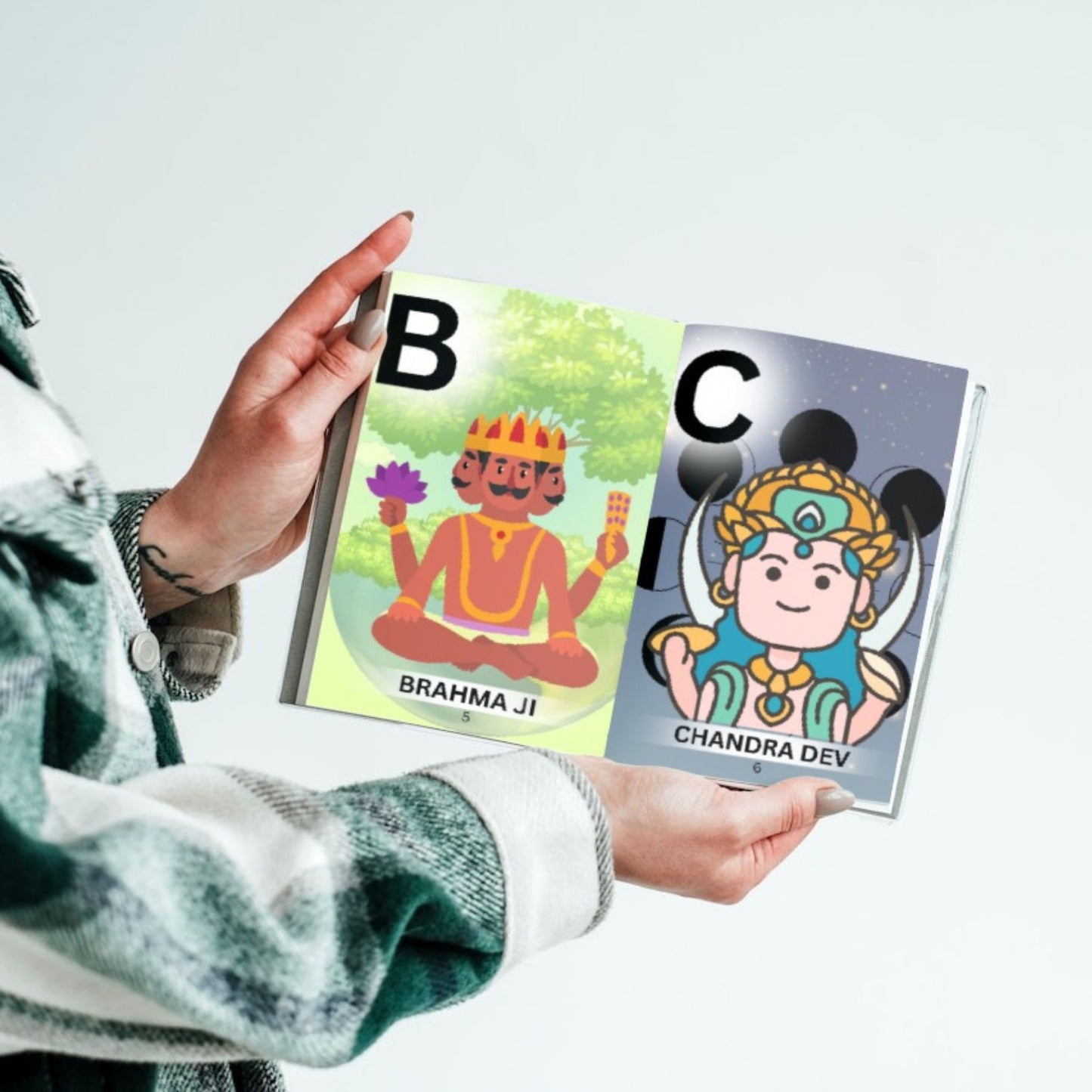 Alphabets based on Hinduism and NavDurga Book Combo for Kids