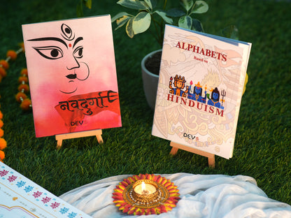 Alphabets based on Hinduism and NavDurga Book Combo for Kids