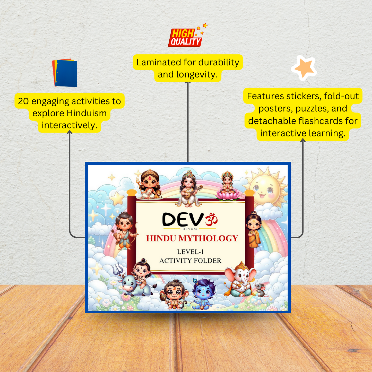 Hindu Mythology Activity Folder for Kids- Level 1