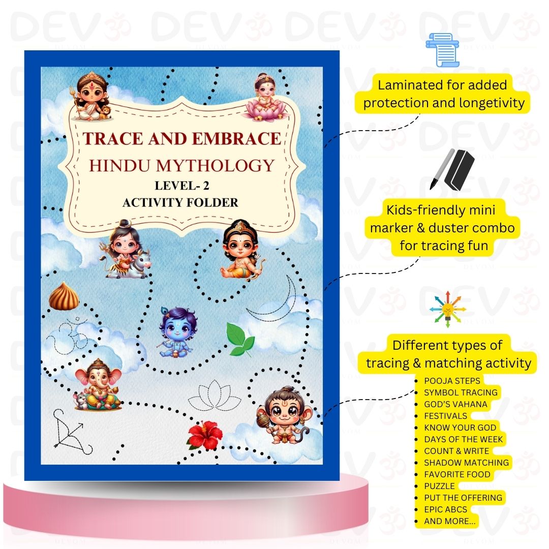 Hindu Mythology Activity Tracing Folder for Kids