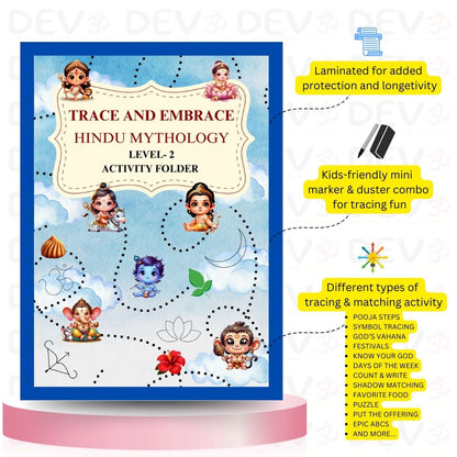 Hindu Spirituality Activity Tracing Folder for Kids