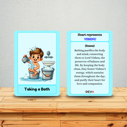 Little Rituals Daily Routine, Non Tearable, High Quality, Kids Memory Card Learning, Pack of 18 cards